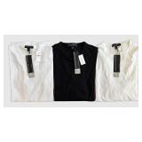 UBR1 - Banana Republic Performance Knit T-Shirts - 3-Pack Size S - White x 2 & Navy