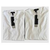 UBR1 - Banana Republic Performance Knit T-Shirts - 3-Pack Size S - White x 2 & Navy