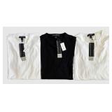 UBR1 - Banana Republic Performance Knit T-Shirts - 3-Pack Size S - White x 2 & Navy