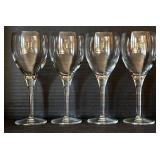 K - Crystal Glassware Set - 4 Pilsner Glasses & 12 Wine Glasses