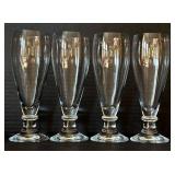 K - Crystal Glassware Set - 4 Pilsner Glasses & 12 Wine Glasses
