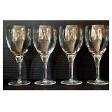 K - Crystal Glassware Set - 4 Pilsner Glasses & 12 Wine Glasses