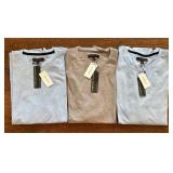 DR - Banana Republic Luxury Touch Shirts - 3 Pack - Medium - Blue and Gray