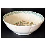 K - Miramarc Italian Decorative Serving Bowl - Apples & Butterflies, 13 in Diameter