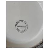 K - Miramarc Italian Decorative Serving Bowl - Apples & Butterflies, 13 in Diameter