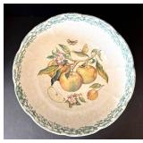 K - Miramarc Italian Decorative Serving Bowl - Apples & Butterflies, 13 in Diameter