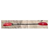 G - Werner Camano Touring Kayak Paddle - Fiberglass Blades, Carbon Shaft, Straight 2-Piece