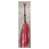 G - Werner Camano Touring Kayak Paddle - Fiberglass Blades, Carbon Shaft, Straight 2-Piece