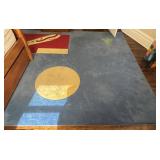 UBR3 - Airplane Circle and Triangle Pattern Rug - 129 in x 104 in