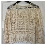 UBR2 - Peruvian Collection Crochet Cardigan - One Button Front - XL - Set of 2