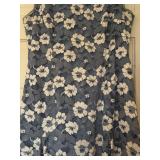 UBR1 - Adrianna Papell Floral Lace Sleeveless Dress - Blue/Gray, US 20