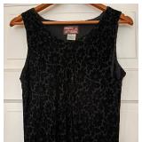 UBR1 - April Cornell XL Sleeveless Velvet Floral Maxi Dress
