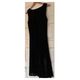 UBR1 - April Cornell XL Sleeveless Velvet Floral Maxi Dress