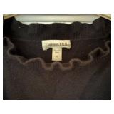 UBR1 - Garnet Hill Cashmere Sweaters - Black & Mustard - XL