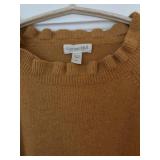 UBR1 - Garnet Hill Cashmere Sweaters - Black & Mustard - XL