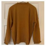 UBR1 - Garnet Hill Cashmere Sweaters - Black & Mustard - XL