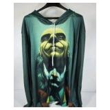 The Mask Jim Carrey Graphic Hoodie Green Movie Pullover Sweatshirt XXL