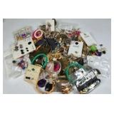 Mixed Fashion Jewelry Lot Earrings Bracelets Rings Beaded Rhinestone Assorted  Description: