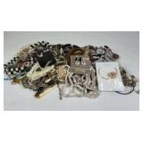 Mixed Fashion Jewelry Lot Necklaces Bracelets Earrings Beaded Rhinestone Assorted