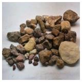 Mixed Natural Stone Rock Collection Assorted Rough River Rocks Display Craft Lot