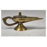 Vintage Brass Aladdin Style Oil Lamp Genie Lamp Incense Burner Decor