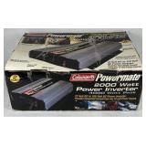 Coleman Powermate 2000 Watt Power Inverter 4000 Peak 12V DC to 120V AC