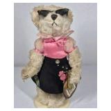 Ganz Cottage Collectibles Bear Sunglasses Pink Top Black Skirt Plush Display