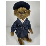 Boyds Bears Baxter Brass Button Bear Plush Pinstripe Suit 1900s Tag Glasses