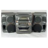 Audiovox X-Bass Stereo System CD Cassette Radio Boombox Unit
