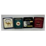 Camel Cigarette Tin Cases Lot Metal Tobacco Storage Advertising Collectible
