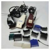 Oster Wahl Pet Grooming Clippers Trimmers Guards Combs Dog Cat Grooming Kit Lot