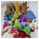 Dog Toys Plush Chew Toy Lot Mixed Animals Bone Squeaker Pet Toys Bundle