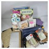 Craft Supplies Lot Hot Glue Gun Sticks Stamps Paper Pads Coloring Books Mixed