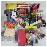 Party Supplies Lot Decorations Bows Picks Gift Wrap Craft Mixed Bundle