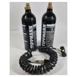 Tippmann Paintball CO2 Tank Set with Coiled Remote Line Adapter