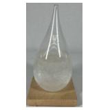Storm Glass Weather Predictor Teardrop Glass Barometer Crystal Desk Decor