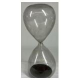 Glass Hourglass Black Sand Timer