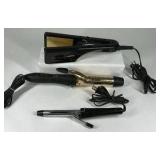 Revlon Hair Straightener Flat Iron and Curling Iron Styling Tool Set