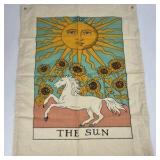Tarot Theme Cloth Wall Hangings The Sun The Moon Star Textile Set