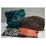 Cosmetic Bag Pouch Lot Patterned Makeup Bags Travel Organizer Assorted