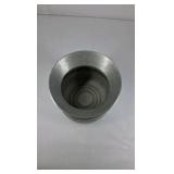 Vintage Aluminum Spittoon Cuspidor Pot Bellied Metal Tobacco Chew Container