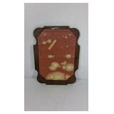 Perspective Art Mother and Baby Print Oval Frame Wood Wall Hanging Vintage