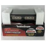 Rockford Fosgate 10 Farad Hybrid Capacitor Digital Voltage Meter Car Audio