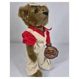 Boyds Bears Nick Brass Button Bear Plush Vest Outfit 1900s Tag