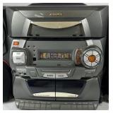 Audiovox X-Bass Stereo System CD Cassette Radio Boombox Unit