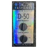 Pair of D-50 Speaker System Bookshelf Speakers High Frequency Control