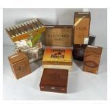 Cigar Box Lot Oliva Perdomo Romeo y Julieta Macanudo Wooden Storage Humidor Boxes