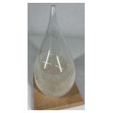 Storm Glass Weather Predictor Teardrop Glass Barometer Crystal Desk Decor