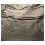 Travelon Crossbody Bag Gray Anti Theft Shoulder Purse Multi Pocket