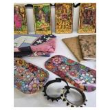 Mixed Lot Tarot Cards Scarves Journals Accessories Colorful Assorted Items
